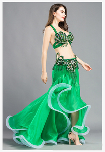 <span class=keywords><strong>Costume</strong></span> da Danza del Ventre per Donna, Alta Qualità, Abito Bollywood per Esibizioni, Set Completo - Product Image 4