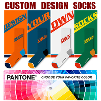 Vente chaude Logo Jacquard Personnalisé Blanc Noir Hommes Tube Coton Chaussettes De Sport Sox Crew Sport Chaussettes Stock Lot