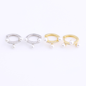 Di alta Qualità Monili Del Corpo Orecchio Oro Piercing Bianco Perla <span class=keywords><strong>Lobo</strong></span> Helix <span class=keywords><strong>Orecchini</strong></span> <span class=keywords><strong>A</strong></span> Cerchio - Product Image 1