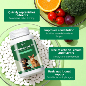 Complément nutritionnel probiotique pour chiens et chats OEM, contient du microbiote intestinal, comprimés probiotiques pour animaux de compagnie, comprimés à mâcher pour la santé des animaux de compagnie - Product Image 2