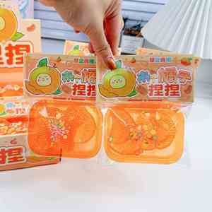 Jouet Squishy TPR en forme de morceaux d'orange en gelée de 8 cm, anti-stress, à presser, cadeau attrayant pour enfants et adultes, cadeaux joyeux - Product Image 4
