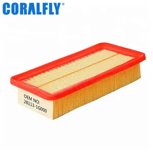 Coralfly 고품질 디젤 자동 맞춤형 필터 28113-1g000 에어 필터 281131g000