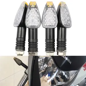 2ピース/セット12-85V LEDモーターサイクルターニングシグナルブリンカーランプLED電動スクーターEバイクターンシグナルライト