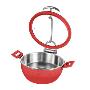 Recipiente Redondo de Acero Inoxidable para Calentar Alimentos, Juego de Buffet de 5 L, Calentador de Alimentos sin Electricidad para Hoteles, Restaurantes, Catering y Fiestas - Product Image 1