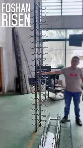 Foshan Professional Wine Display Rack Wall Mounted Steel Upright With Aluminium Pegs Wine Holder