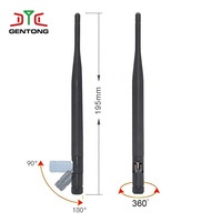 Antenne omnidirectionnelle verticale pliable en caoutchouc à gain élevé 3dBi 2.4G 5.8G Lora 868MHz 915MHz GSM 4G LTE BLE