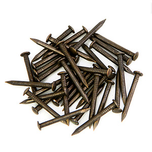 Clavo de latón, bronce o cobre puro con cabeza plana y vástago liso/estriado de 3-8 mm de diámetro y 22-72 mm de longitud para accesorios de muebles - Product Image 4