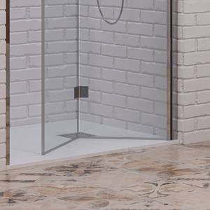 Kamalu KAM-KS700 moderno telaio in acciaio inox e alluminio 70 cm altezza 200h pieghevole porta doccia per alberghi spazzolato finitura - Product Image 4