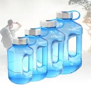 Botol Air Plastik Minum Ramah Lingkungan, 1 Liter 1,89l 2L 2,3l Gym dengan Logo Kustom