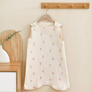 Sac de couchage durable et de qualité pour nouveau-né, 4 couches de mousseline de coton, sans manches, pour bébé, vente <span class=keywords><strong>chaude</strong></span>, personnalisation du logo - Product Image 5