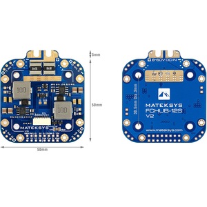 Mateksys Matek Systems FCHUB-12S V2Hub Power Distribution Board PDB &12V BECBuilt-in 184A Cument SensorFPV - Product Image 3