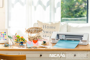 Nicapa estera <span class=keywords><strong>de</strong></span> <span class=keywords><strong>corte</strong></span> <span class=keywords><strong>de</strong></span> silueta, <span class=keywords><strong>Cameo</strong></span> 3/2/1 [Luz agarre <span class=keywords><strong>12x24</strong></span>,3 paquete] adhesivo pegajoso antideslizante azul cortar accesorios alfombras - Product Image 4