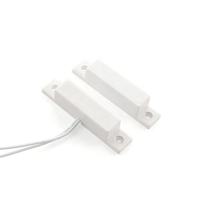 Wired Door Magnetic Contact Sensor NO/NC Type with 15-25mm Detection Range ABS Plastic for Door Window Alarm Security System