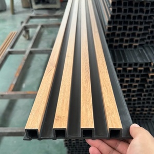 Chất lượng cao màu đen cơ sở Hội Đồng Quản trị <span class=keywords><strong>WPC</strong></span> PVC tường Bảng điều khiển <span class=keywords><strong>WPC</strong></span> rãnh tường Bảng gỗ thay thế - Product Image 1