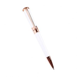 Luxury Rose Gold <b>Ballpoint</b> <b>Pen</b>, Black Metal Retractable Ball <b>Pen</b>, Custom Logo Engraved Executive <b>Pen</b> for Office, Business, Gift - Product Image 2