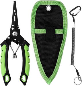 Pince multifonction de pêche en acier inoxydable, ciseaux à poisson, dégorgeoir, pince à anneaux brisés, coupe-ligne, matériel de pêche - Product Image 1