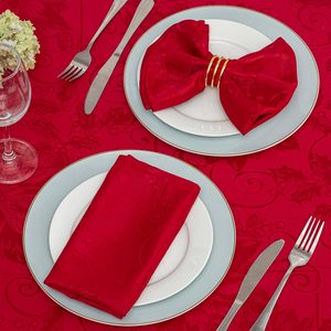 Custom Dye Print Jacquard Water Proof Stain Proof Fabric <b>Cloth</b> <b>Napkins</b> Kitchen Dining Wedding Holiday Party Banquet <b>Christmas</b> - Product Image 5