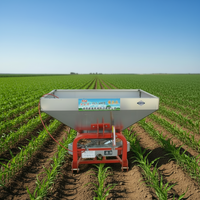 Semoir à gazon et épandeur d'engrais à trémie en acier inoxydable, entraîné par prise de force de tracteur, haute efficacité, pour l'agriculture et le contrôle des insectes - Marque Runzecheng