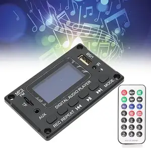 Transmitters Control Radio Receive Board 747d Audio Mp3 Usb Player Decoder Module Black Digital Led JXD Card DC 5V/12V