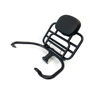 Accessoires universels Support de rangement arrière Chrome peint/noir Support arrière en acier inoxydable pour Vespa GTS /VXL Primavera 150