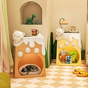 <span class=keywords><strong>Comodino</strong></span> creativo nido di gatto carino <span class=keywords><strong>comodino</strong></span> per bambini piccoli 2024 nuova mensola della camera da letto cartone animato <span class=keywords><strong>comodino</strong></span> estremamente stretto - Product Image 4