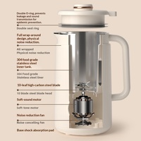 Machine à lait de soja 800W 1200ml, mixeur multifonctionnel avec chauffage, tasse en acier inoxydable, nettoyage automatique, robot culinaire