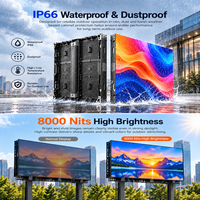 Panneau d'affichage LED extérieur fixe pour publicité commerciale sur autoroute, 8 mm, 7680x3840 mm, IP66, étanche, 6500 cd