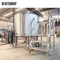 MICET 1500l Machine Commerciale Industrielle en Acier Inoxydable pour Infusion de Thé et Kombucha avec Lame Mélangeuse et Réservoir d'Infusion