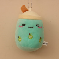 Vente en gros Mini boba thé porte-clés peluche poupée mignonne Boba peluche porte-clés pas cher Boba peluche porte-clés
