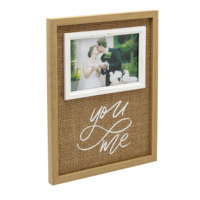 Gran oferta, diseño único, marco de fotos conmemorativo de madera, tamaño personalizado para fotos de boda