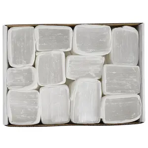 Wholesale Natural healing crystals Natural Moroccan white gypsum stones raw stone Irregular Cluster Box set