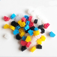 Capuchon anti-poussière en caoutchouc silicone RJ45 pour connecteur, 1000 pièces/paquet, noir, bleu, transparent, rouge, jaune