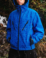 Veste Coupe Large Personnalisée avec Fermeture Éclair en Polyester Nylon Imperméable et Coupe-Vent pour Hommes, Manteau à Capuche pour Randonnée en Extérieur