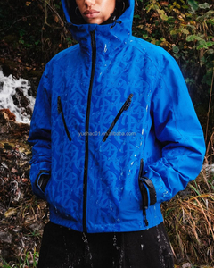 <span class=keywords><strong>Giacca</strong></span> a Vento Impermeabile da <span class=keywords><strong>Uomo</strong></span> con Cappuccio, Antipioggia e Antivento, da Esterno e Trekking, in Poliestere e Nylon, con Cerniera e Vestibilità Ampia Personalizzata - Product Image 2