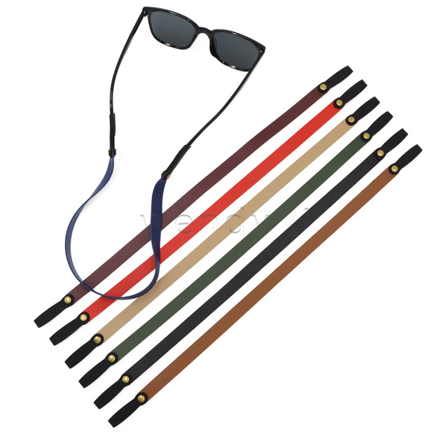 YY RTS Multi-color Pu Leather Sunglass Strap ,Leather Eyewear Retainer ,Leather String Sunglasses Holder