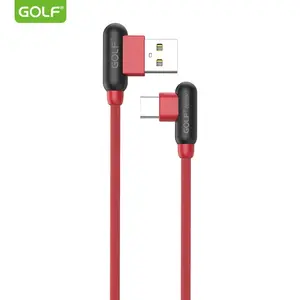 Kabel USB 3.1 Tipe C pengisi daya usb, kabel pengisian daya USB kecepatan tinggi GOLF terlaris