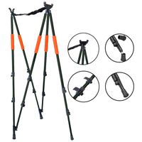 Support de tir en aluminium Bâton de tir à 4 pattes chasse 4 BÂTONS STABLES ULTIMATE CARBON QUAD SHOOTING STICKS