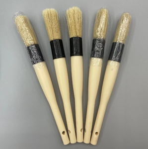 Nouvelle brosse de détaillage intérieur pour voiture en poils de sanglier, équipement de lavage <span class=keywords><strong>auto</strong></span>, brosse à poussière en poils de sanglier pour le détaillage - Product Image 3