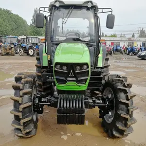 Trator usado alemz fahr 120hp 4x4wd, equipamento de agricultura, trator compacto com carregador de extremidade frontal