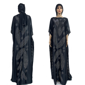 Abaya <span class=keywords><strong>2022</strong></span>, vestido africano <span class=keywords><strong>de</strong></span> Dubái, <span class=keywords><strong>ropa</strong></span> <span class=keywords><strong>de</strong></span> oración musulmana, conjunto <span class=keywords><strong>de</strong></span> 2 piezas para mujer, Abaya Hijab, bata <span class=keywords><strong>de</strong></span> satén con piedras - Product Image 6