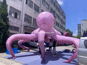 Chất lượng tuyệt vời Halloween <span class=keywords><strong>Inflatable</strong></span> thắp sáng khổng lồ hoạt hình Halloween bạch tuộc - Product Image 4