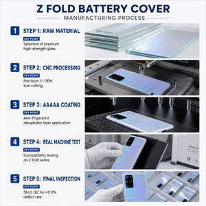 ฝาหลังแบตเตอรี่สำหรับ Samsung Galaxy S23 S22 Ultra S21 FE S20 Plus อะไหล่เปลี่ยนฝาหลังขายส่ง - Product Image 5
