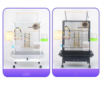 Cage à oiseaux portable pour la reproduction, en métal fin, pour animaux de compagnie, cage de voyage pour perroquets, nid, jaula para loros, cage à oiseaux