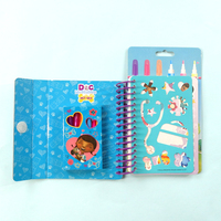 Ensemble de couleurs en spirale violette mignon LOL Design pour enfants 30 feuilles de papier à lettres Mini bloc-notes avec des fabricants colorés