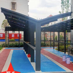 Résistance au vent pare-soleil Polycarbonate bon marché Carports Parking Cantilever Cadre en métal Port de <span class=keywords><strong>voiture</strong></span> Auvent de garage Abri de <span class=keywords><strong>voiture</strong></span> en aluminium - Product Image 2