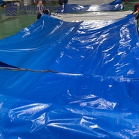 Bâche de camion imperméable MILLION 130 g/m² légère, bleue, résistante aux déchirures, en tissu PE, rouleaux de bâche HDPE