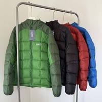 Vente chaude hommes léger rue épaissi coton rembourrage veste fermeture éclair à capuche hiver Patchwork veste décontracté Sport de plein air