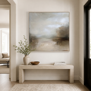 Textured Oil Painting Mist Along the Water <b>Canvas</b> House Hotel Interior Decorative Arts Wholesale Custom Paintings and Wall Arts - Product Image 1