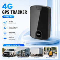 Traceur GPS magnétique 4G rechargeable 5000 mAh pour véhicules avec lecture historique