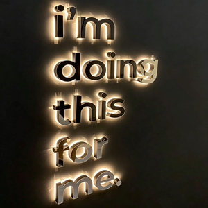 Led logo Illuminated Backlit Business 3d Shop Metal Acrylic Outdoor Led <b>Light</b> Led Store Front <b>Sign</b> Outdoor - Product Image 1